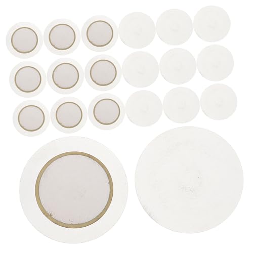 Abaodam Diy Tools 30pcs Piezo Disc Piezo Diaphragm for Guitar Electronics Piezoelectric