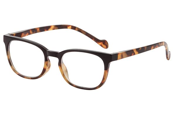 I Heart Eyewear Dallas Reading Glasses, Tortoise and Black, 1.0