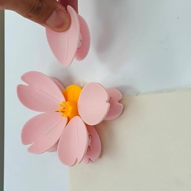 Magnetic Bag Clips, 10Pcs 3D Cherry Blossom Design Food & Note Clips for Fridge