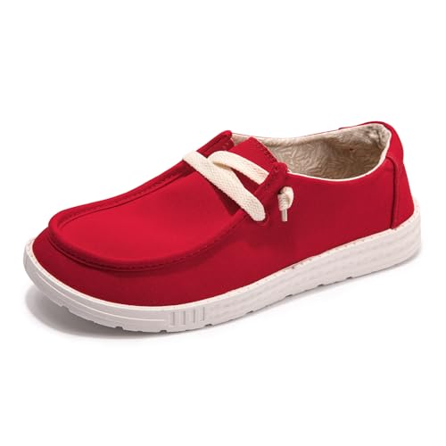 Womens Slip On Loafer Outdoor Sneakers Causal Low Top Canvas Flat Comfortable Fashion Walking Shoes2