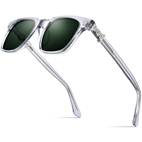 Image of HEPIDEM Acetate Glasses Frame Men Women Square Eyeglasses Optical Spectacles 9395