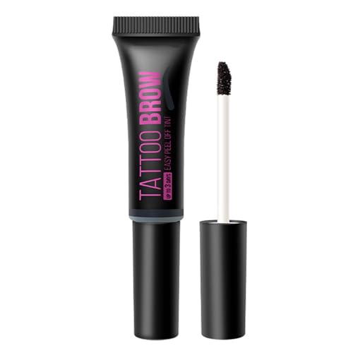 Eazerom 03 Peel Off Eyebrow Gel, Gel De Cejas Peel Off,Tinte en Gel para Cejas,Gel de Cejas Tatuadas Pelado gel de Cejas para Colorear, Gel para Cejas de Larga Duración,03# BLACK