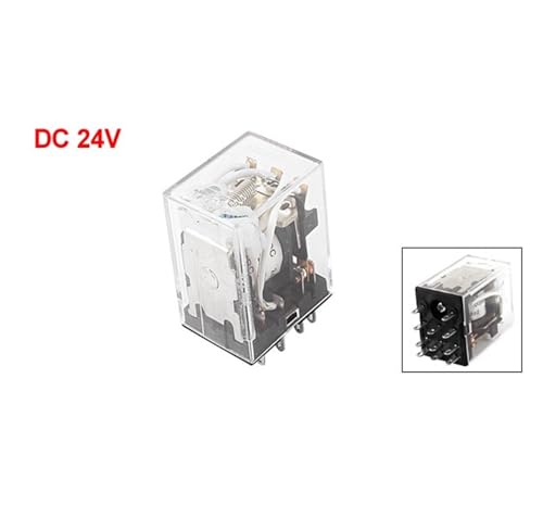 Relé de potencia HH53PL DC 24V de 11 pines 3PDT con indicador LED verde 2