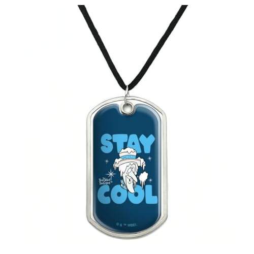 Year Without a Santa Claus Stay Cool Military Dog Tag Pendant Necklace with Cord