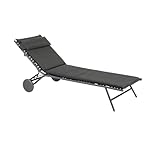Lafuma Sonnenliege Bayanne II Hedona Grau Onyx