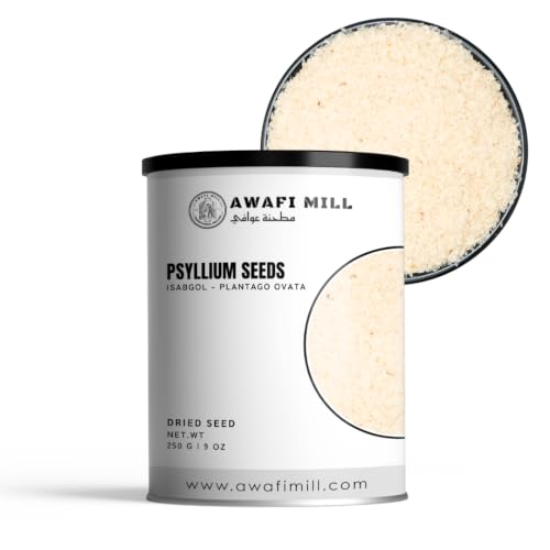 AWAFI MILL Psyllium Whole Husk Powder | Culinary-Grade Plant Fiber | Finely Ground from Pure Psyllium Husk - 250 g | 9 oz