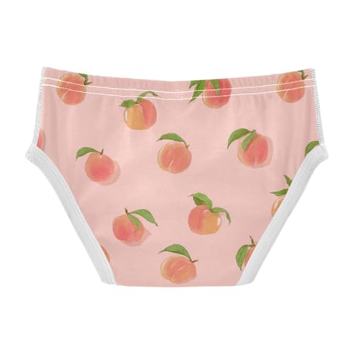 Wusikd Peach Fruits Boys' Underwear Cotton Pink Boys Briefs Soft Toddler Underwear 2T2