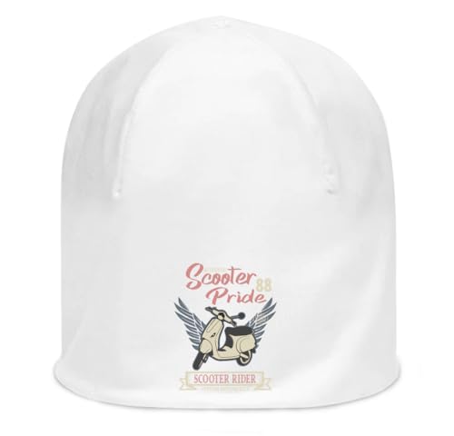 Bonnet blanc Pride 88 en coton doux pour protéger du vent sans serrer