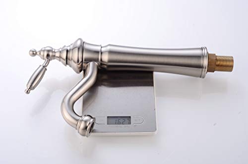 Bathroom Vessel Sink Faucet Brushed Nickel Single Handle One Hole Tall Body Deck Mount Lavatory Leekayer,Lk6301Nh #TOP6