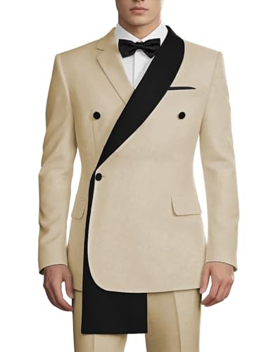 SHUZHXLZANGY Mens Tuxedo Suit Set 2 Piece Wedding Tuxedo for Men Prom Dinner Party