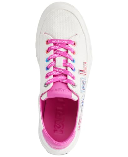 Karl Lagerfeld Women's Gida Lace Up Sneaker with Studded Logo2
