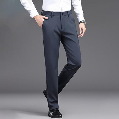 Men's Suit Wrinkle Free Pants Flat Front Casual Dress Slacks Pant Regular and Big & Tall Work Trousers3