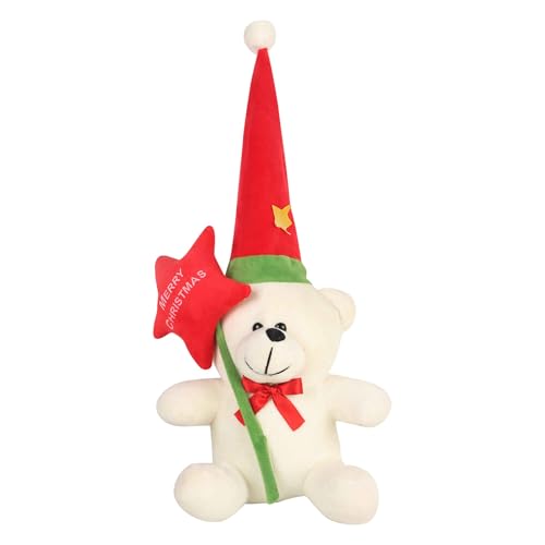 Image of DearJoy Christmas Teddy Bear - White
