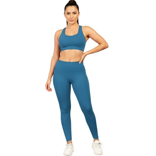 Image of NEVER LOSE Thick High Waist Yoga Pants with Pockets, Tummy Control Workout Running Yoga Leggings for Women