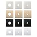 Self-Adhesive Wall Split Flange Escutcheon Cover Plate Square Faucet Decorative Cover Air-conditioning Dust Pipe Plug Wall Split Flange Pipe Cover