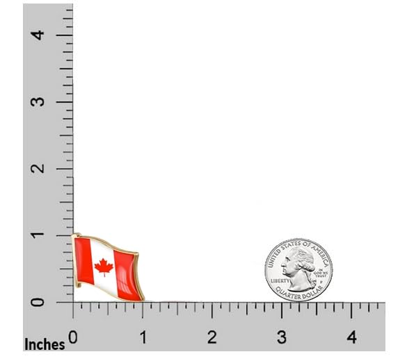 Image of vmcoatdu 1inch Country Flag Pin Badge International Travel Brooch Metal Alloy Souvenir Pin