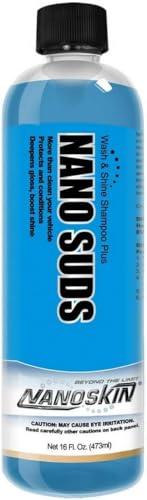 Nanoskin NANO SUDS Foaming Car Wash Shampoo 16 Oz. - Works with Foam Cannon, Foam Gun, Bucket Washes, Car Soap for Pressure Washer | Safe for Cars Trucks, Motorcycles, RVs & More | Fruity Scented