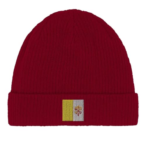 Bonnet en coton Vatican : chapeau drapeau du Vatican confortable pour homme et femme