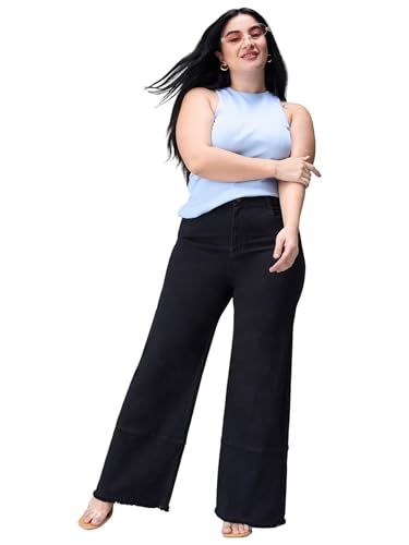 Image of Miss Chase A+ Women's Bootcut High Rise Stretchable Denim Jeans