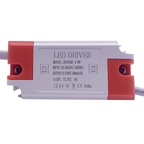 Image of LED Driver 300mA 600mA 900mA 1-3w 4-7w 8-12w 12-18w 18-25w 25-36w LED Constant Current Driver Power Unit Supply for LED Bulb Transformers (4-7W 300mA)