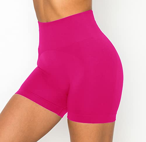 Image of ALWAYS Women's High Waist Bike Shorts - Athletic Workout Tummy Control Stretch Running Yoga Pants