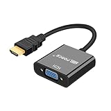 安心の日本企業 MSL FORCE HDMI to VGA変換アダプター 24k金メッキ 中継 1080P解像度対応 Activeタイプ 変換ケーブル (オス-メス) 1個