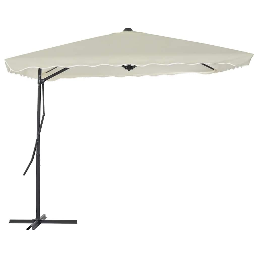 SYDE Parasol ogrodowy 250 x 250 cm ze stalowym kijem