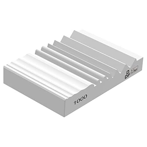 DDF iohEF Wood Carving Sharpener, 1000 Grit Whetstone with More Grooves Sharpening Stone for Woodworking, Wood Carving Tools, Chisels and Gouges Cover
