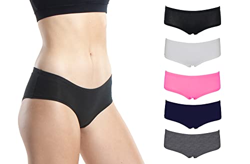 Emprella 5 or 8 Pack Boy Shorts Underwear for Women, Soft Cotton Womens Panties4