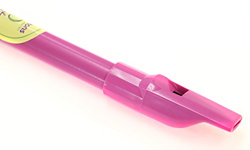 Waltons Pink Whistle Tube - Fun & Colorful Tin Whistle - Key of D - Irish & International Instrument - Perfect for Beginners
