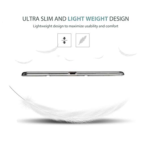 Image of ProCase Smart Case for iPad 9.7 Inch iPad 6th /5th Generation 2018 2017(Model: A1893 A1954 A1822 A1823), Ultra Slim Lightweight Stand Cover with Translucent Frosted Back -Silver