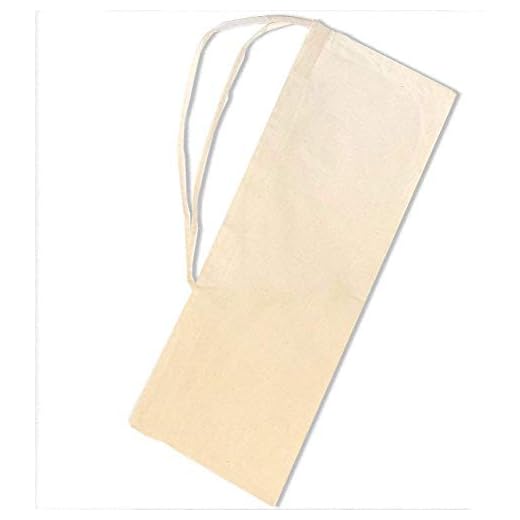 SACASAC - Bolsa para varita (protección – Asa de transporte, 25 x 65 cm) 100% algodón – Fab. Francia