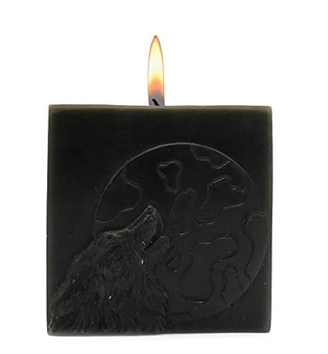ROOGU La Noche del Lobo * Vela Aromática Cubo Vainilla Verde Oscuro Negra Luna | Ya disponible en tu tienda friki favorita! En mundofriki.es!