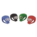 banda nueva Noyokere Silicona Bicicleta Bicicleta Cabeza Rueda LED Luz Trasera Flash Lámparas de Seguridad Luz de Bicicleta Accesorios de Bicicleta