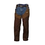 Gamehide Mens Briar-Proof Upland Hunting Adjustable Chap (Dark Brown, M/L)