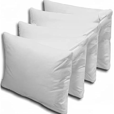 Feature Home 4-Pack of Premium Fibre Pillow Inserts - Plush, Supportive, Hypoallergenic - Perfect for Enhancing Your Bed's Comfort and Style Cover