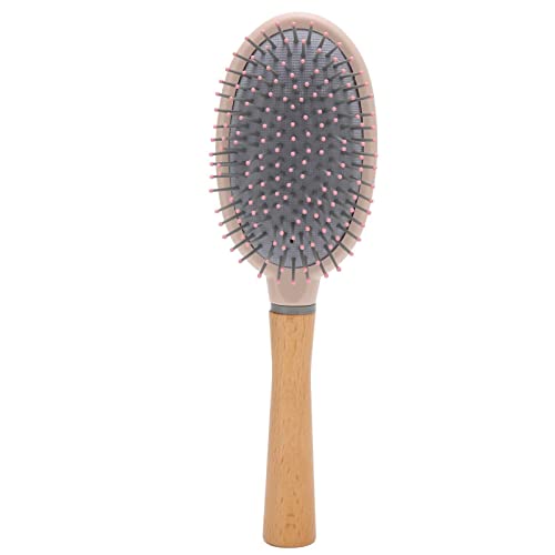 Brosse à Palette en Bois Brosse de Massage Démêlante pour Cheveux épais, Bouclés, Fins, Longs, Courts, Humides et Secs