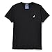 Nautica Men's Short Sleeve Solid Slim Fit V-Neck T-Shirt Shirt, True Black, X-Large