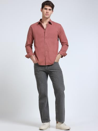 Image of StitchX Men's Full Sleeve Core Essentials Twill Over-Dyed Shirt XS-2XL