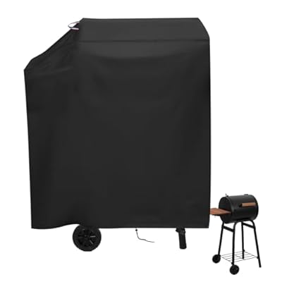 Agustone Grill Cover for Char-Griller Model E1515 Charcoal Grill Smoker BBQ Covers Waterproof Griddle Cover Outdoor Grill Smoker Cover - 22"x32"x41"