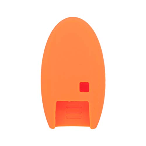 BROVACS Silicone Cover Protector Case Holder Skin Jacket Compatible with NISSAN 2 Button Smart Remote Key Fob CV9506 Orange - Image 3