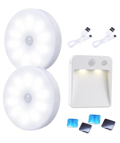 Image of 3 Pack Motion Illumination, Wardrobe Illumination, Push Tap Illumination for Stairs.