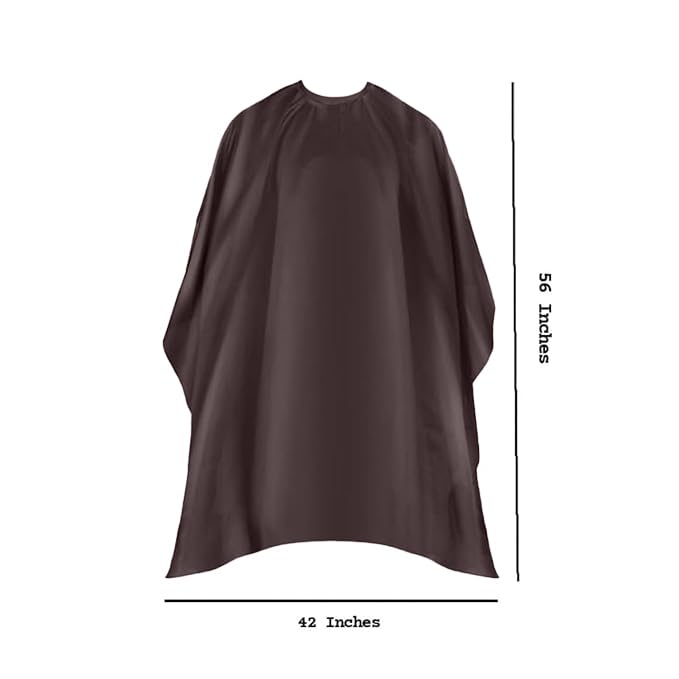 MAKSTILE Professional Hair Cutting Cape for Salons & Home Use | Waterproof & Adjustable Barber Cape | Hairdresser Cape for Styling, Cutting & Coloring | Size: 42x56 Inches | Pack of 1 (Coffee) - Image 5 thumbnail