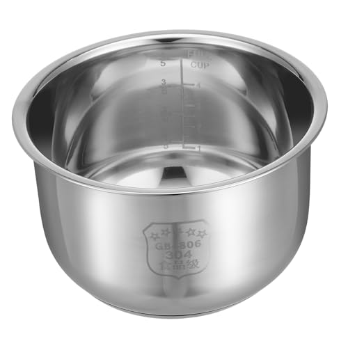 ZUNOXAZ Olla Arrocera Interior Inoxidable Repuesto de Gran Capacidad para Cocción y Horneado para Arroz y Pasteles