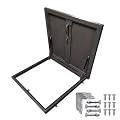 Commercial Roof Access Hatch 20" 22" 24" 30" 32" 34" 36" 38" 40" Length Roof Hatch Rooftop Hatch Cover Plate Attic Basement Exit Covers Roof Hatch Door Skylight For Wellheads Cellar Manhole(Black,32"x