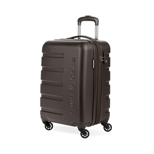 Image of SwissGear 7366, Chocolate, Carry-On 19-Inch, Signature Hardside Expandable Luggage With Spinner Wheels