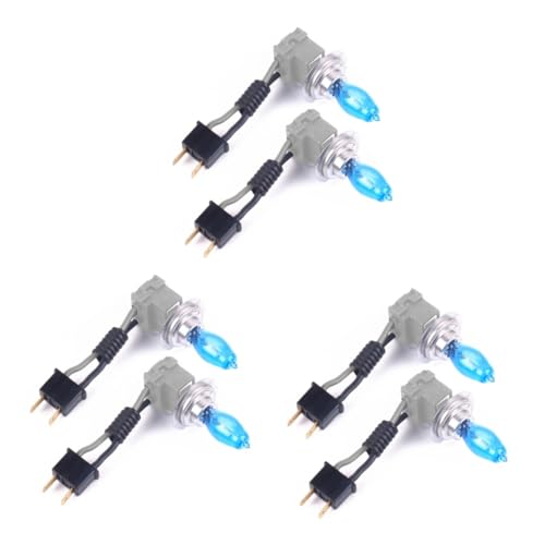 JECOMPRIS Par De 3 Piezas Luz De Xenón Blanca Lámpara De Xenón Del Coche Lámpara De Xenón Del Faro Bombilla De Coche Xenón Lámpara De Xenón Luces De Xenón Del Coche H7 Auto Faros