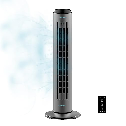 Cecotec Ventilador de Torre Digital con Mando a Distancia y Temporizador EnergySilence...