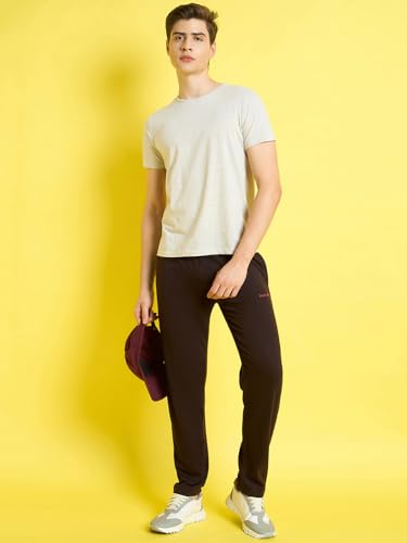 Image of bearbrother Men's Regular Fit Solid Trackpants