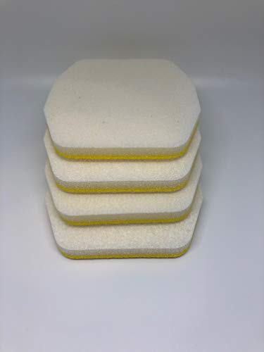 Car Coaster Tire Dress Express for the Swivel Handle, 4 Replacement Pads